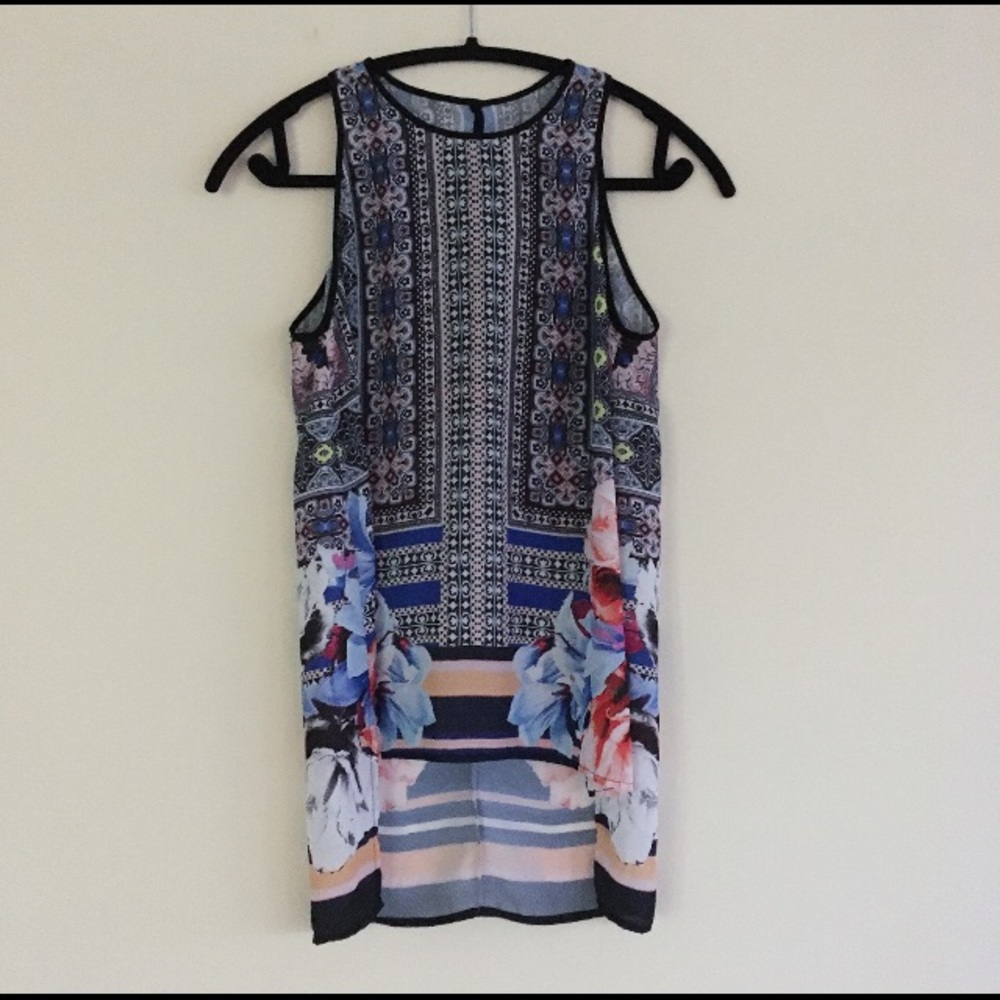 CLOVER CANYON Semi-sheer printed crew neck top